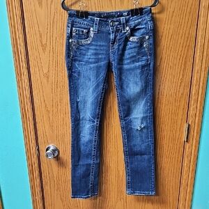 Miss Me Trendy Dark Blue Skinny Jeans for Women